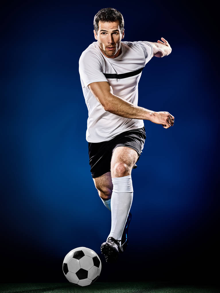 Jugador de fútbol Hombre aislado
 - Foto, imagen