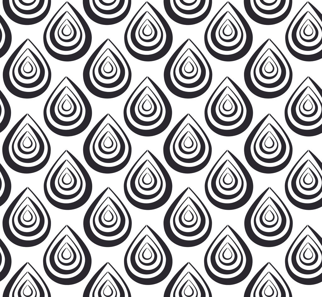 Fekete-fehér absztrakt minta páva tollak - Vektor, kép
