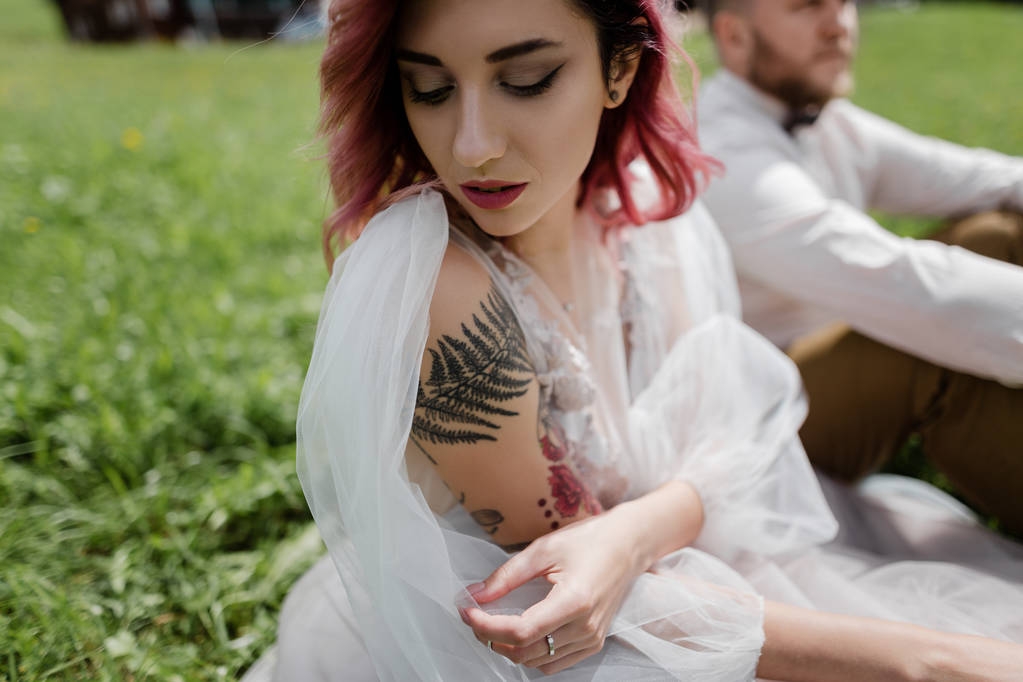τατουάζ νύφη - Φωτογραφία, εικόνα