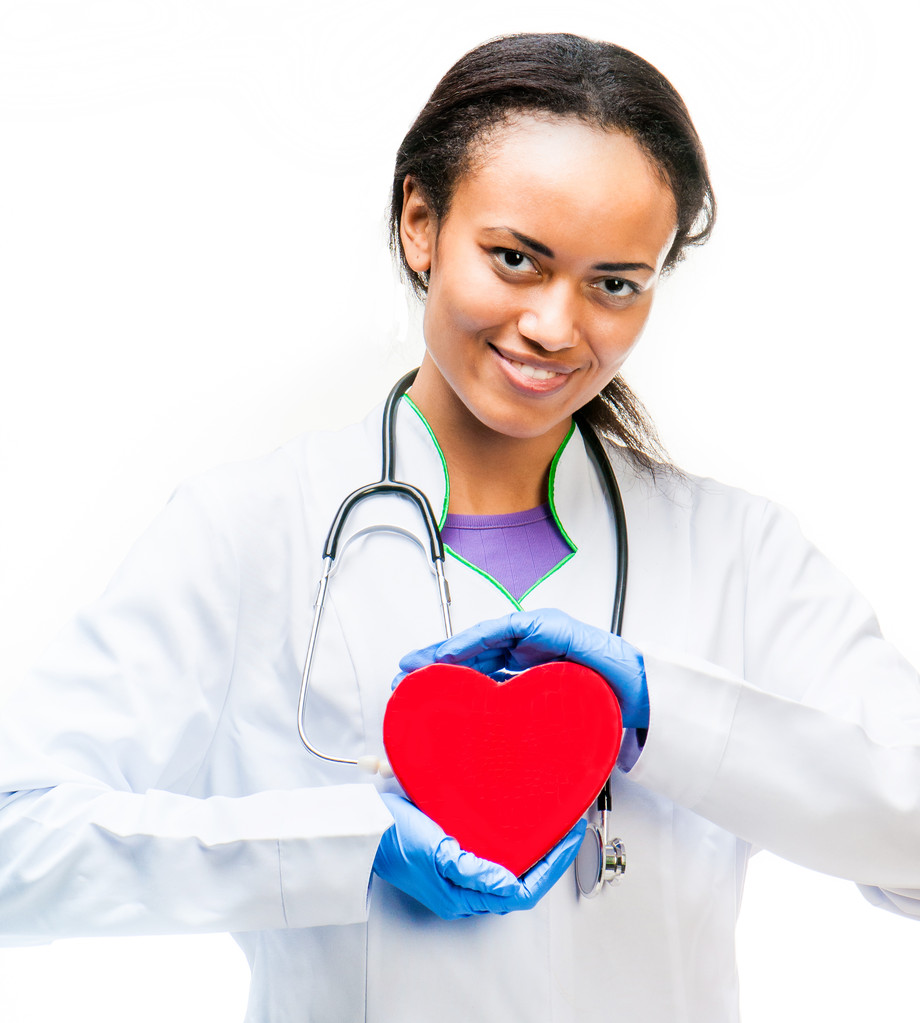 Medico in possesso di cuore rosso
 - Foto, immagini