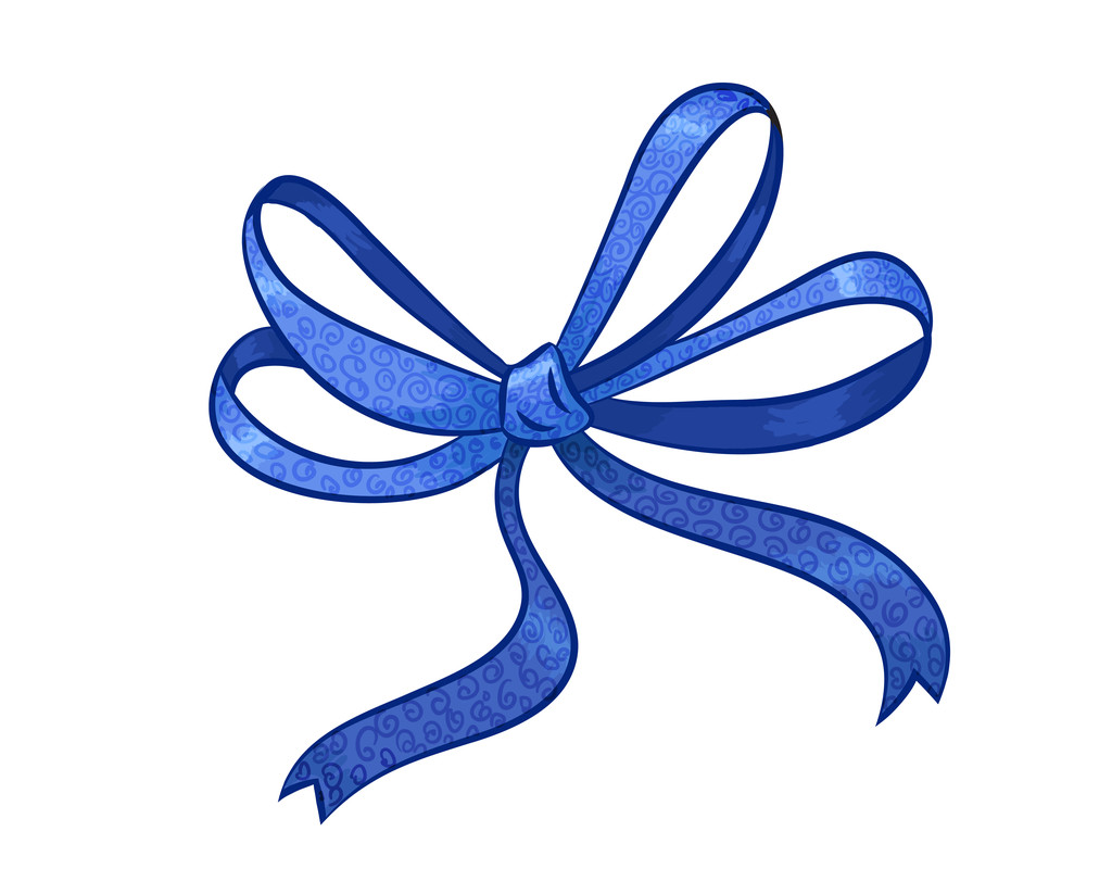 Fiocco regalo blu
 - Vettoriali, immagini