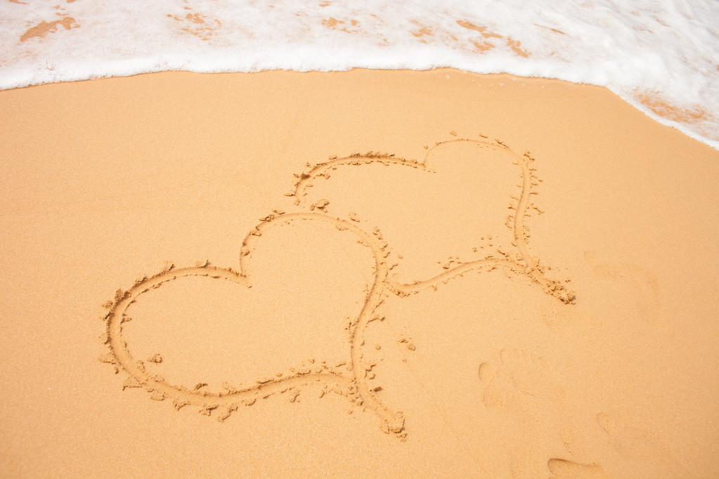 серце на піску
 - Фото, зображення