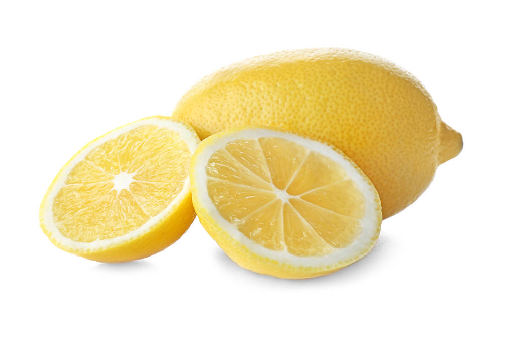 Limoni freschi maturi su sfondo bianco - Foto, immagini