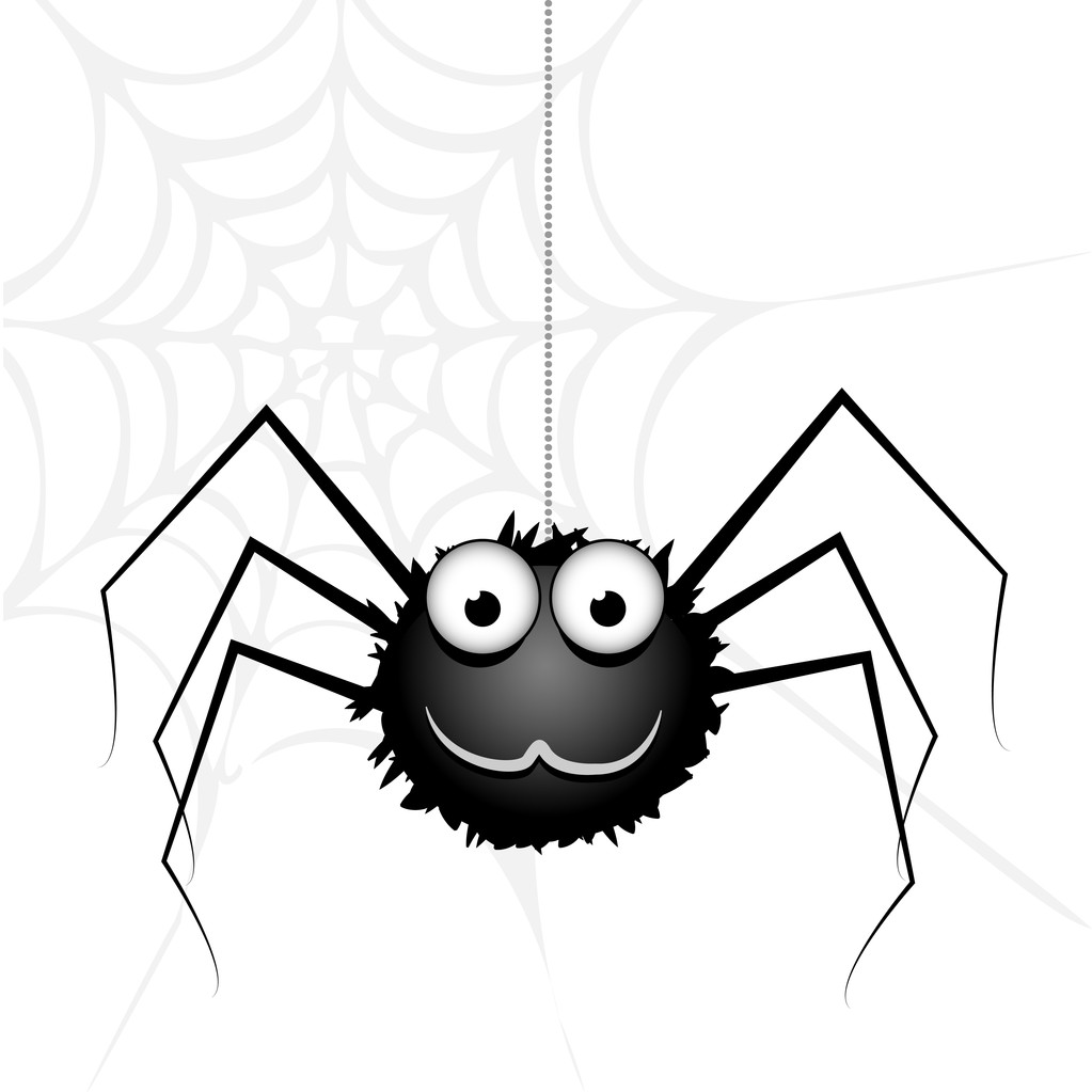 Vektor roztomilý pavouk. Vektorové ilustrace. - Vektor, obrázek