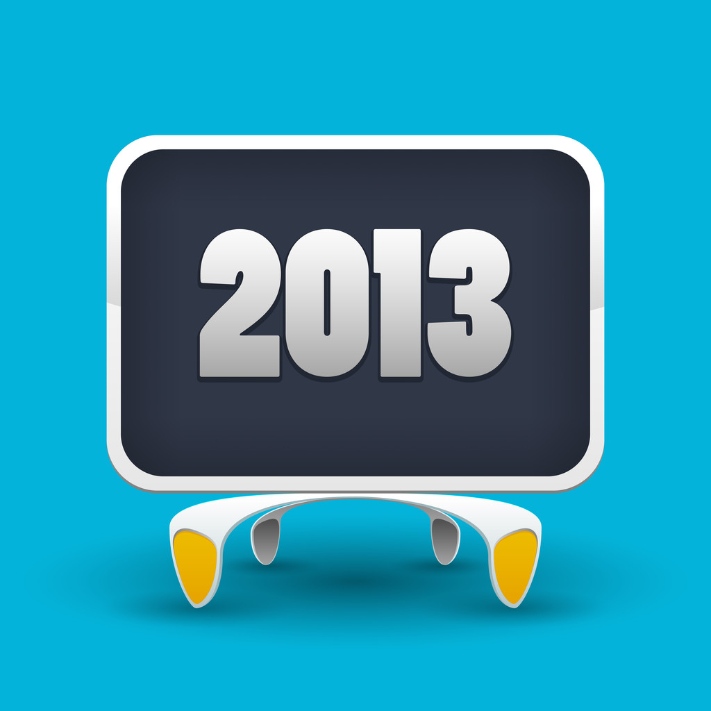 vektör kurulu ile yeni yıl 2013 sayısı. - Vektör, Görsel