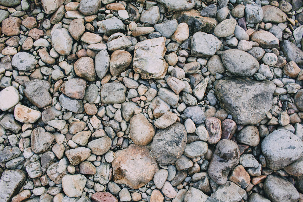 Strand-kiezels en rotsen - Foto, afbeelding