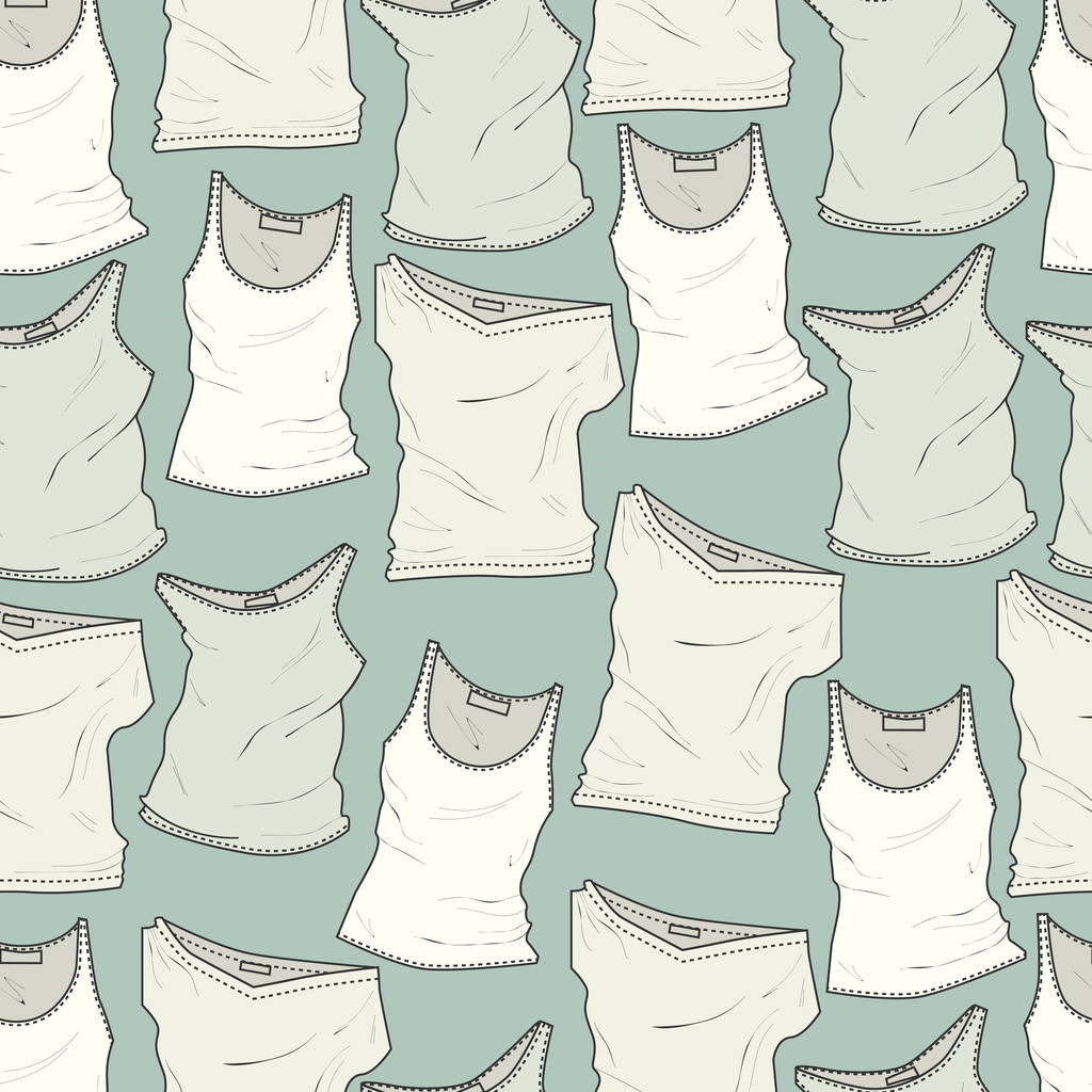Vector background with different t-shirts. - Vector, Image