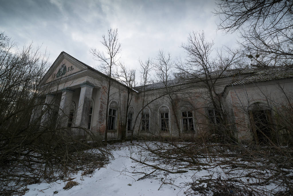 Színház Chernobyl kizárását övezetben, Ukrajna - Fotó, kép