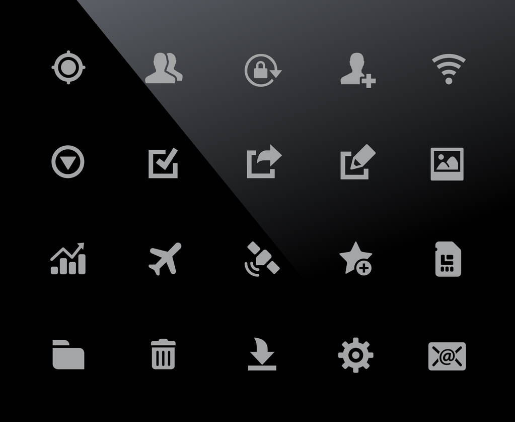 De & Mobile Web Icons 2 / / 32px Series - Vector icons aangepast om te werken in een 32 pixelraster. - Vector, afbeelding