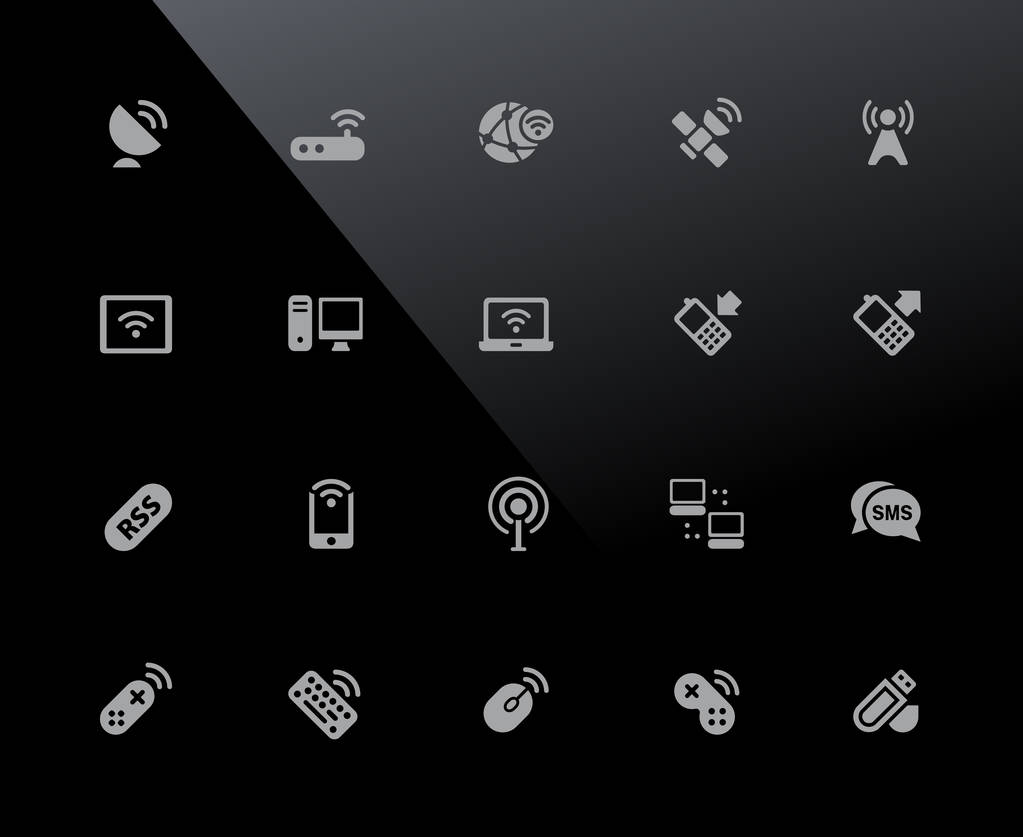 Wireless Icons // 32px Series - Vector icons adjusted to work in a 32 pixel grid. - Vector, Image