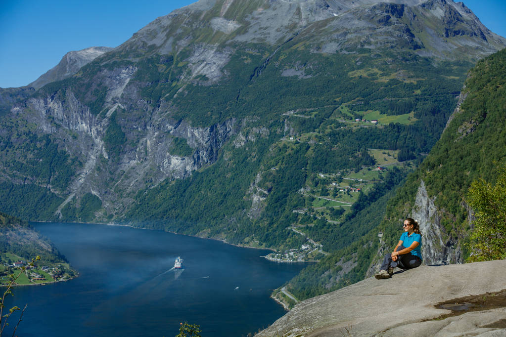 Geiranger fjord, Beautiful Nature Norway. - Photo, Image