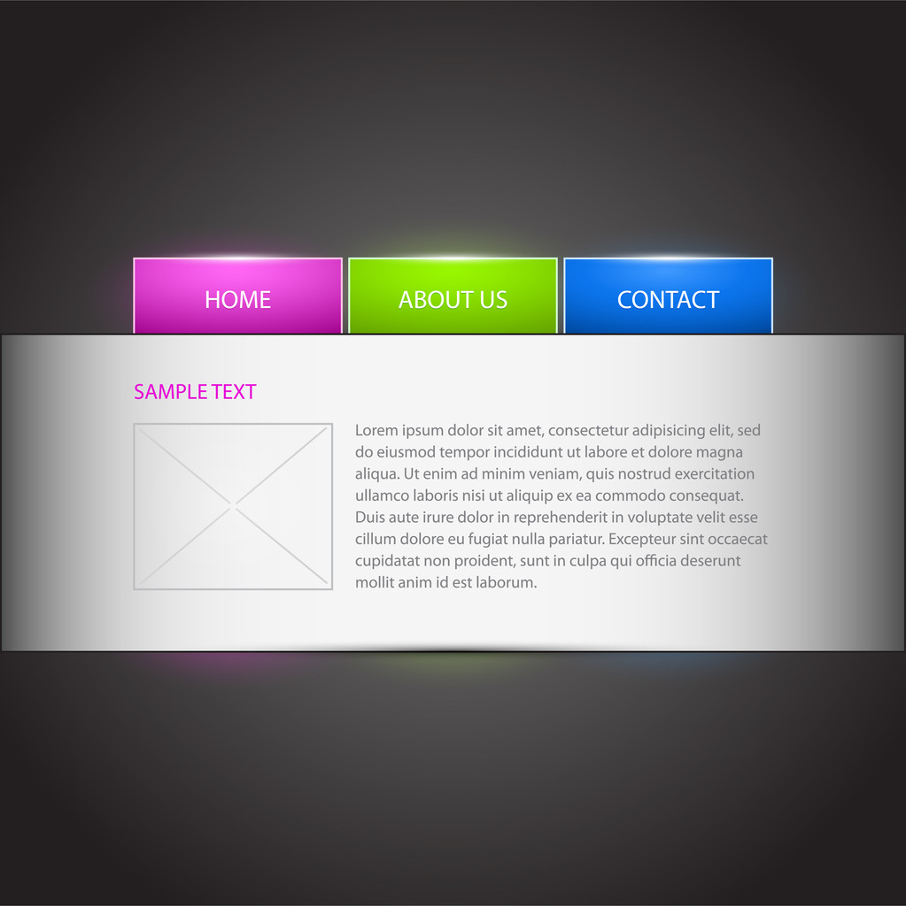Web site vector template. - Vector, Image