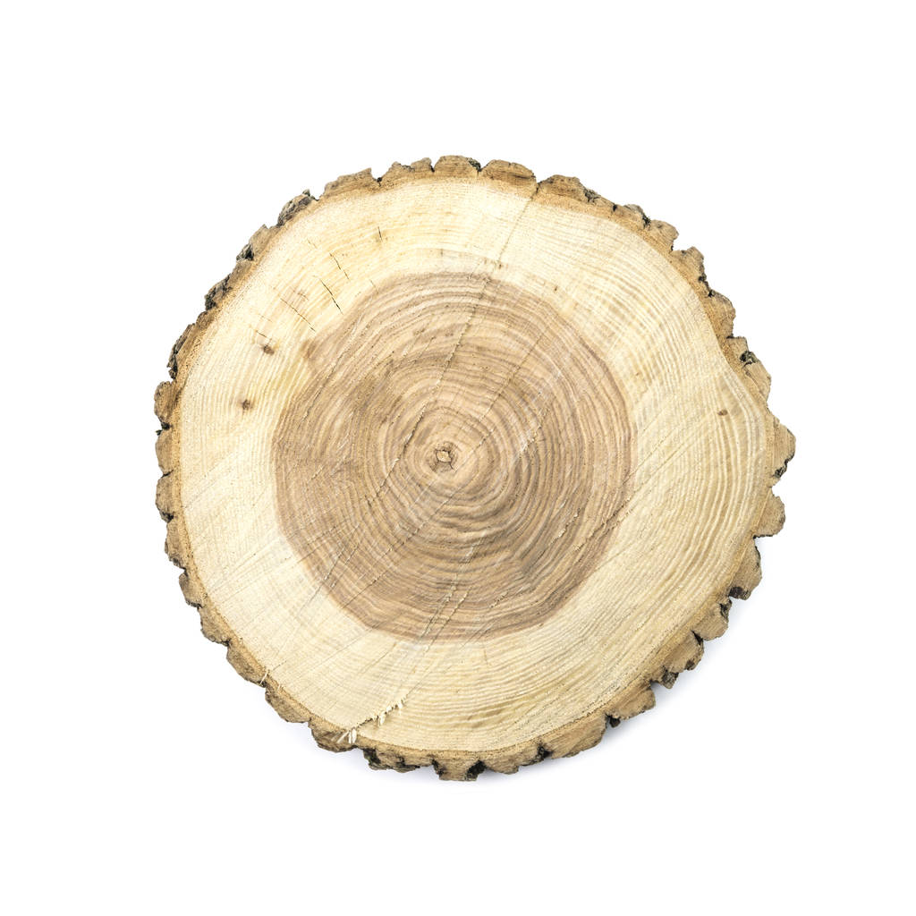 Placa de corte de madeira redonda
 - Foto, Imagem