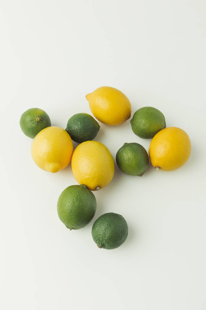 Juicy sour citruses isolated on white background - Photo, Image