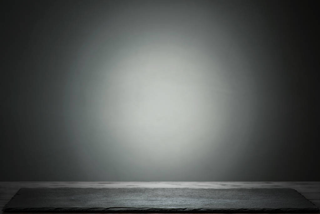 Стільниця зі сланцевим лотком, сірий фон
 - Фото, зображення