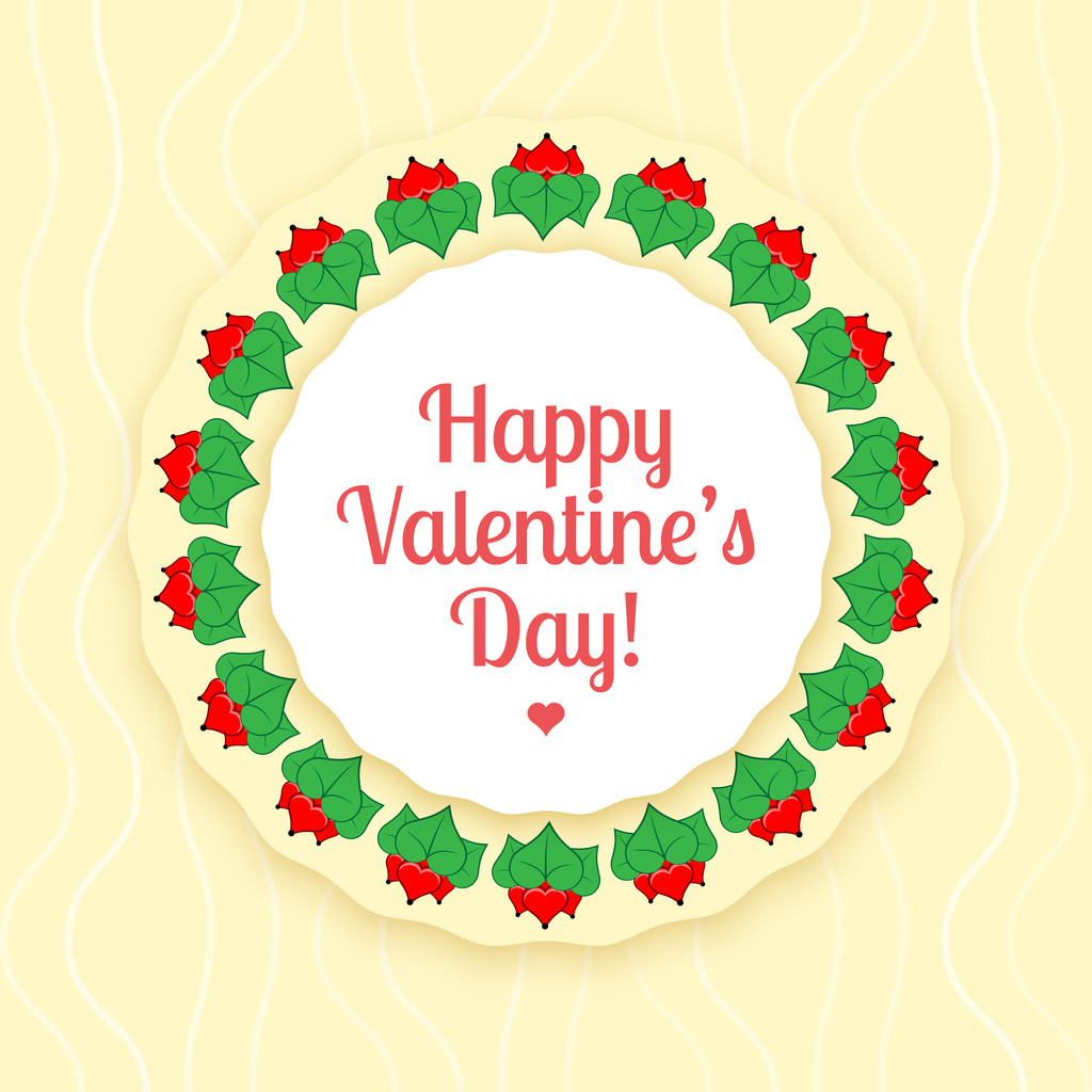 Vector card for Valentine's day. - Vector, Image