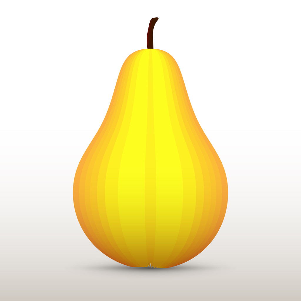 Ilustración vectorial de una pera amarilla
. - Vector, Imagen