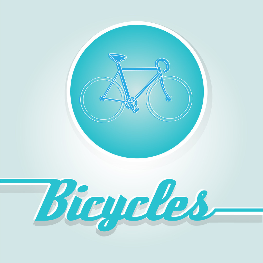 Illustration vectorielle d'un vélo bleu
. - Vecteur, image