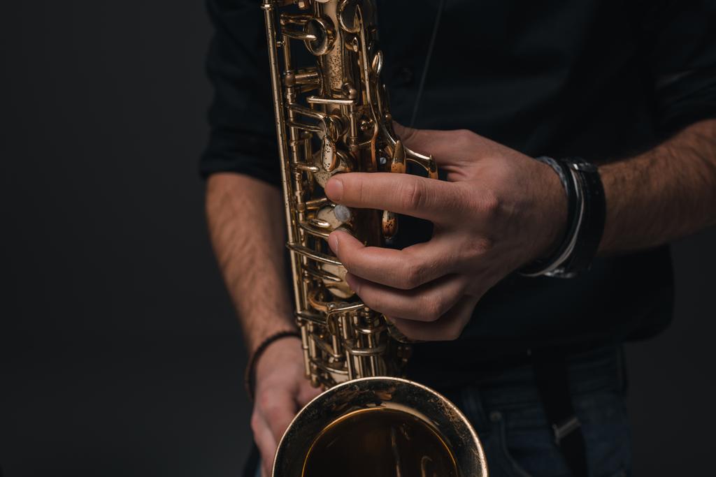 saxofonist - Foto, afbeelding