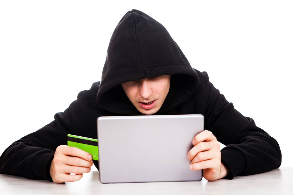 Хакер с планшетом
 - Фото, изображение