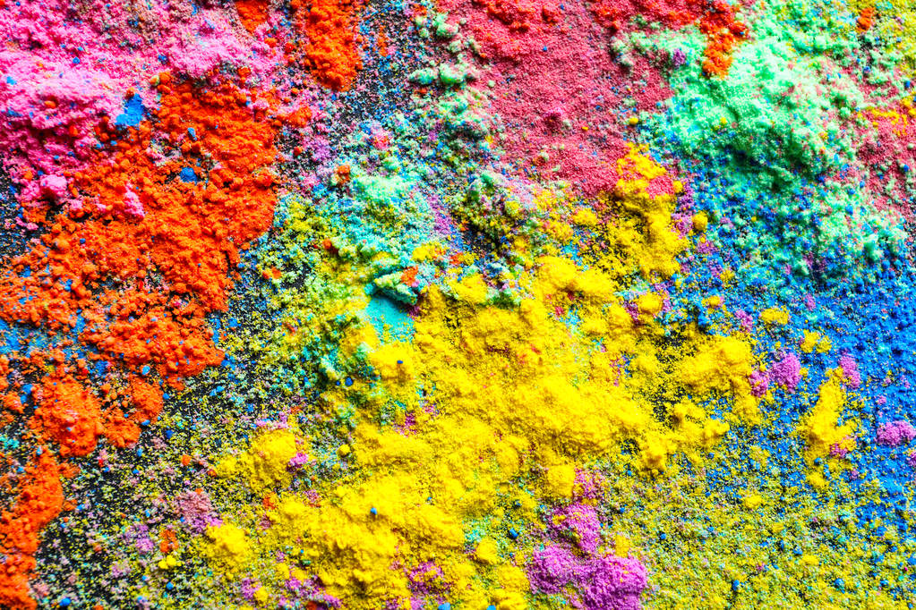 Poudres colorées pour Holi festival comme fond
 - Photo, image