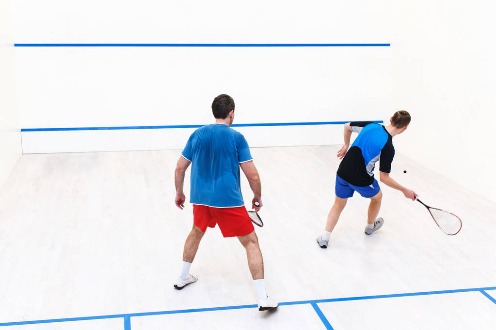 squashové hráče pohled zezadu - Fotografie, Obrázek