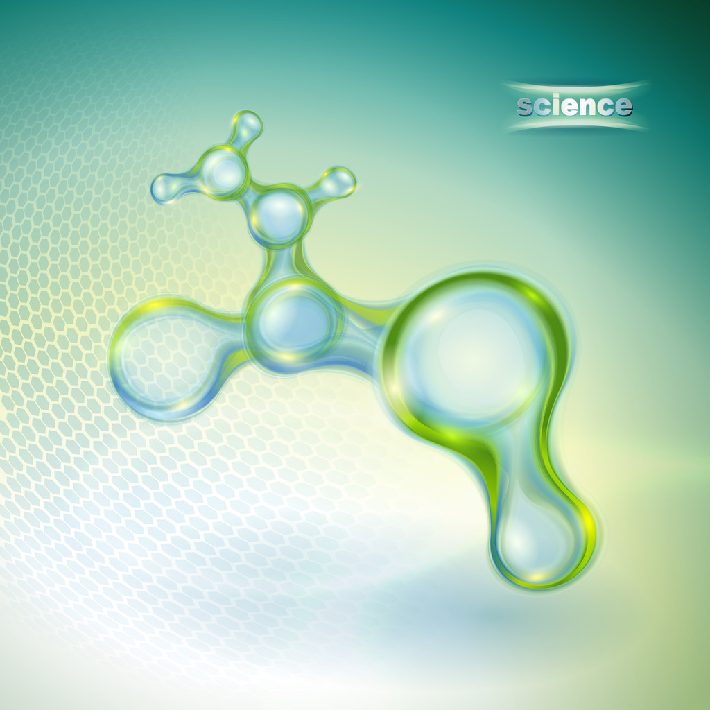absztrakt háttér molekulák - Vektor, kép