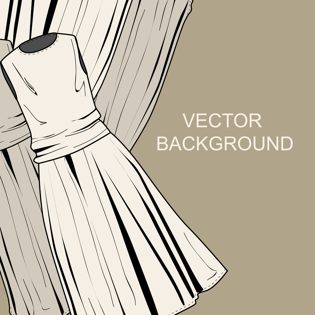 vektorové pozadí s šaty. - Vektor, obrázek
