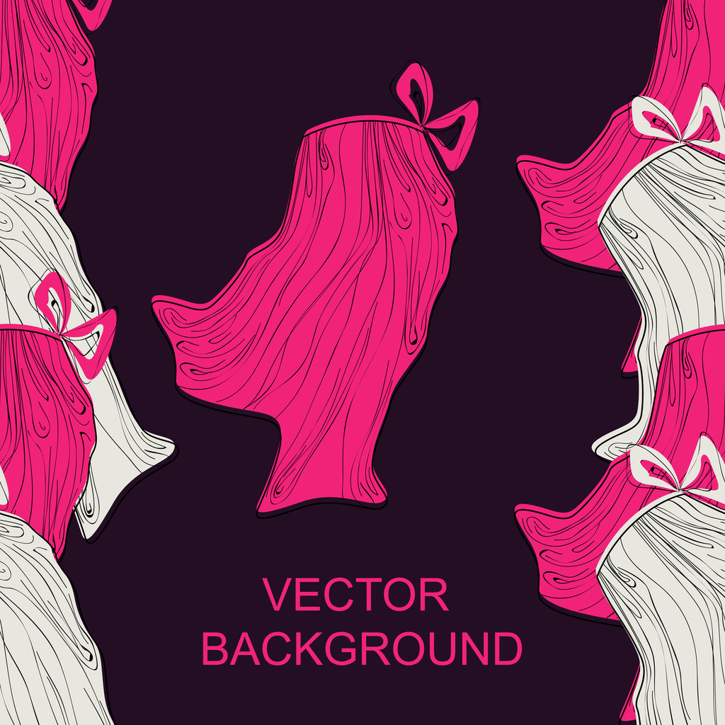 Vector background with skirts. - Vector, Image