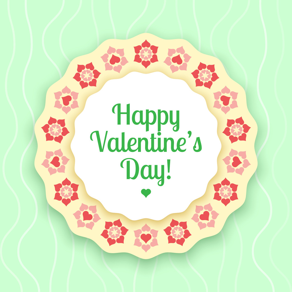 Vector tarjetas de felicitación para el día de San Valentín. - ベクター画像