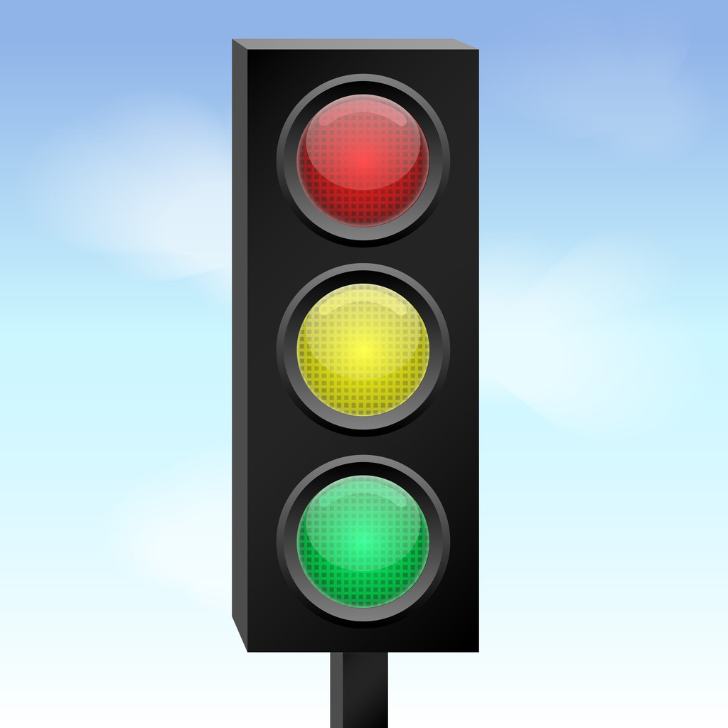 Vector illustration of traffic light. - Vector, Image