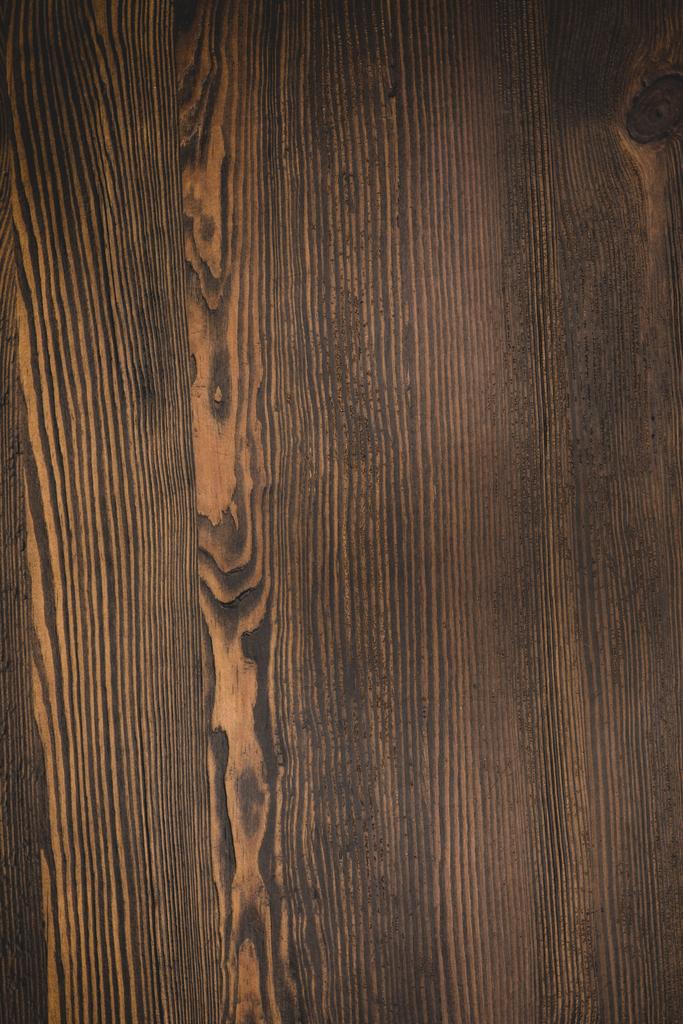wooden dark brown grungy background - Photo, Image