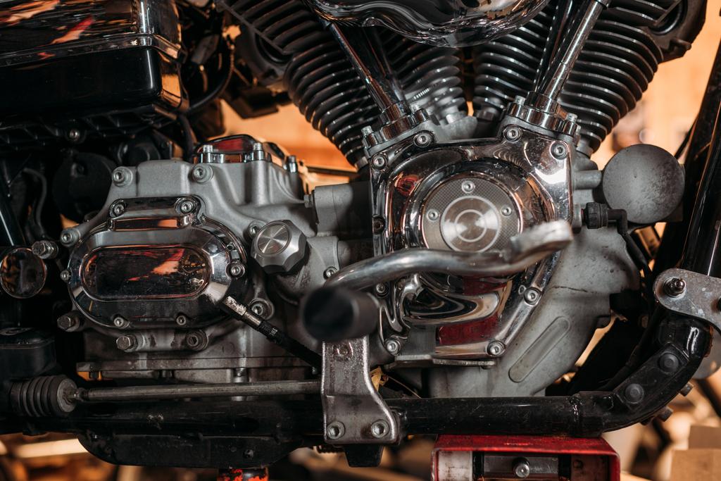 lähikuva vintage moottoripyörä moottori
 - Valokuva, kuva