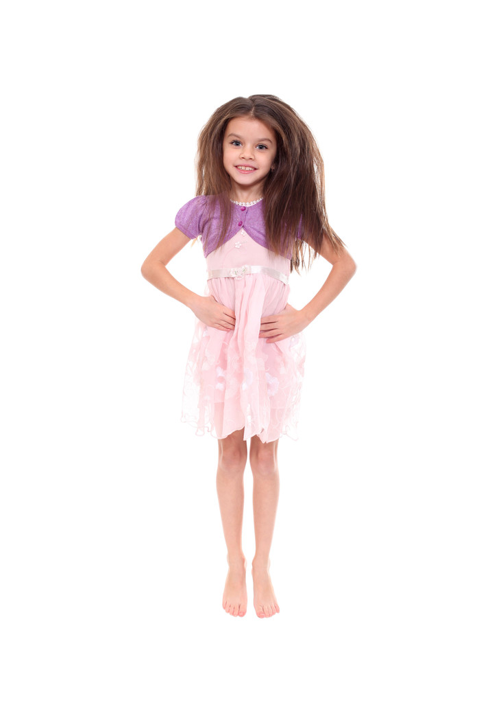 Elbiseli küçük kız - Fotoğraf, Görsel