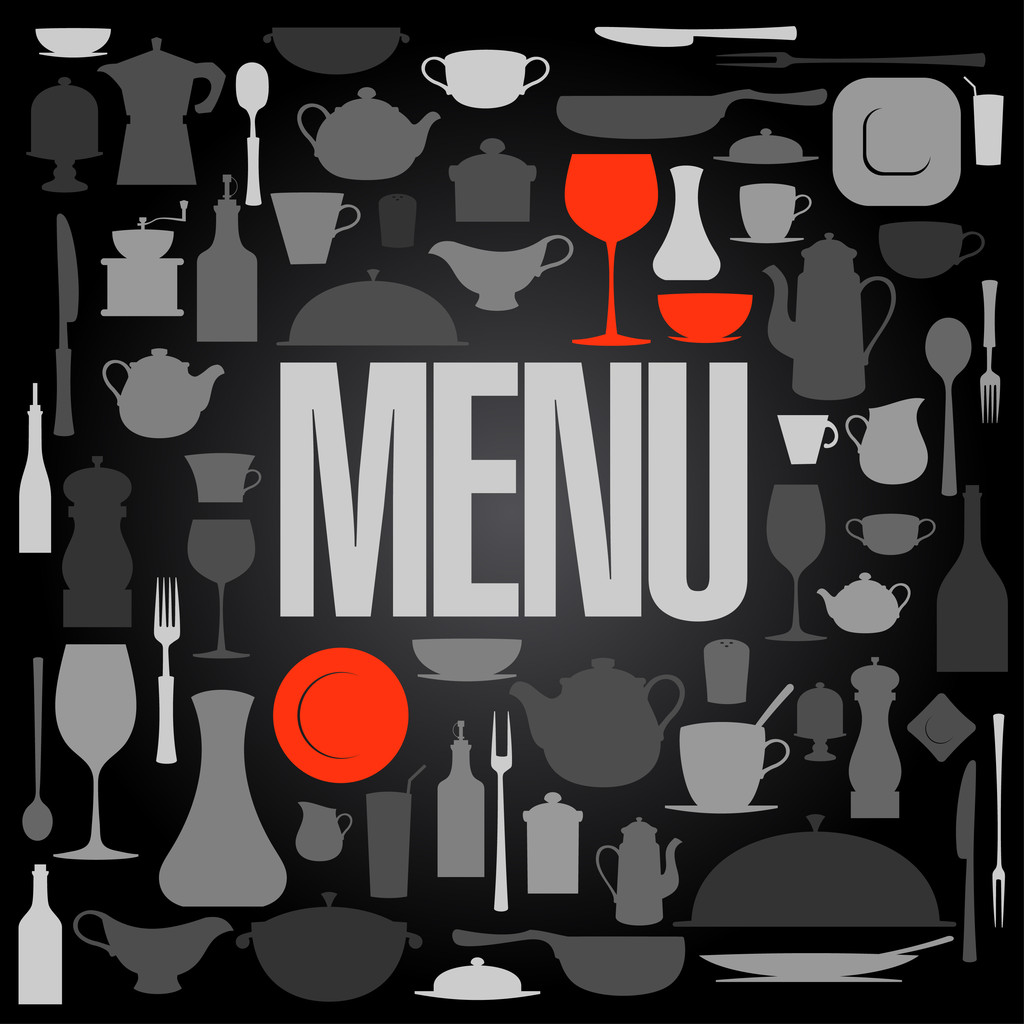 Retro restaurant menu card design. - Vector, Image