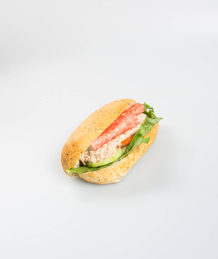 sandwich ou sandwich hot dog sur le fond
. - Photo, image