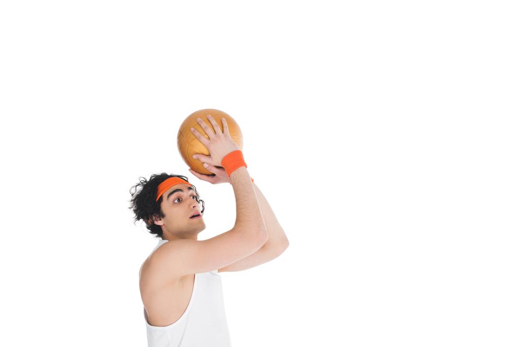 スキニーのバスケット ボール選手 - 写真・画像