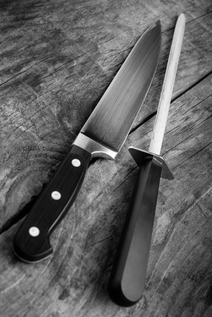 herramientas de cocina - imagen en blanco y negro
 - Foto, Imagen