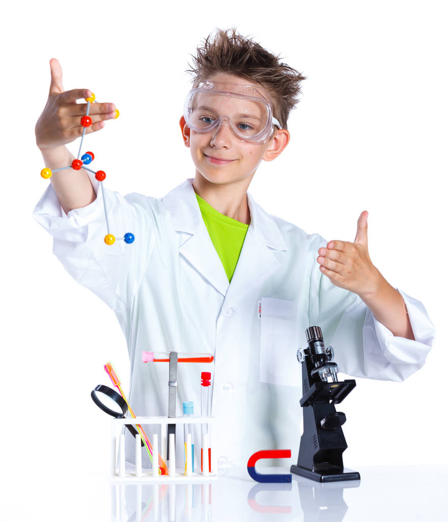 Joven químico entusiasta
 - Foto, imagen