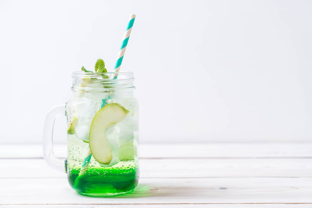 Soda de maçã verde - Foto, Imagem