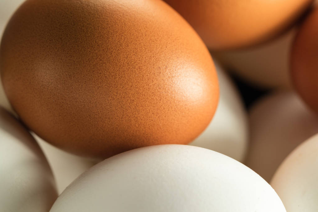 Κοτόπουλο αυγά μακροεντολής - Φωτογραφία, εικόνα