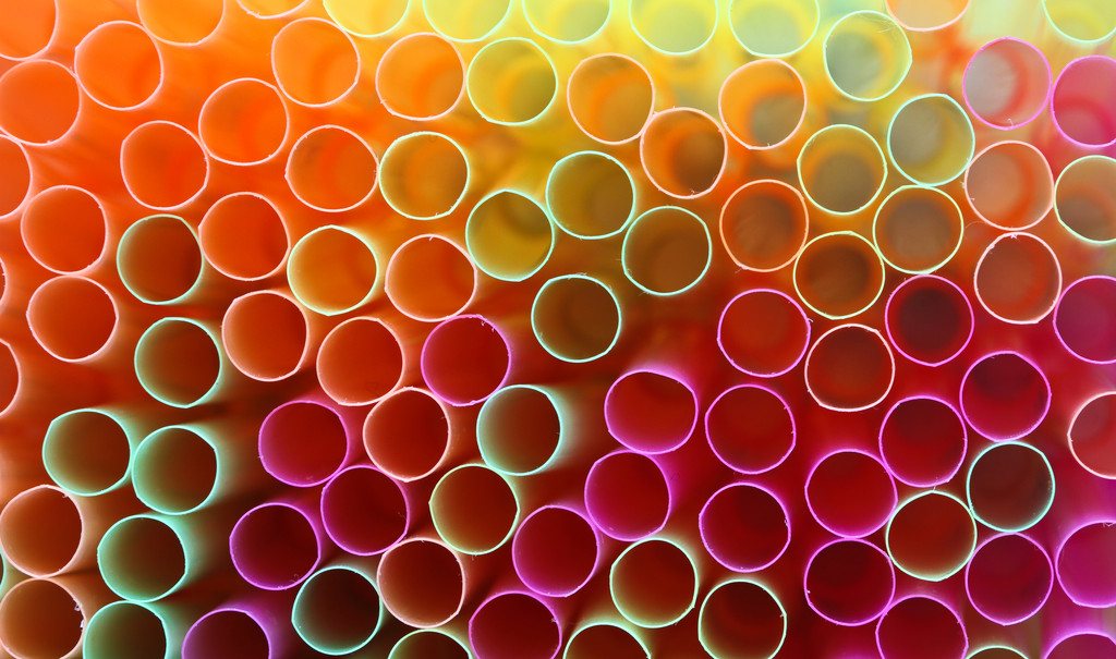 Pajitas coloridas para beber
 - Foto, Imagen