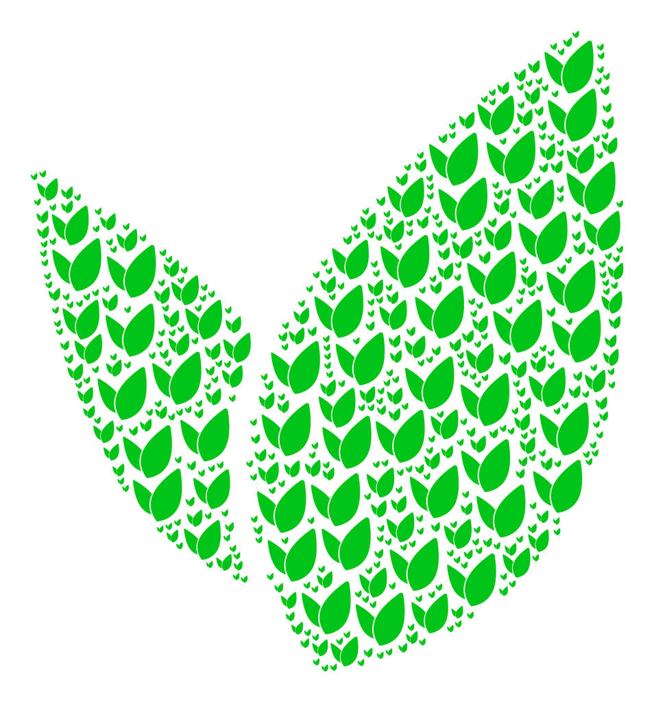 Virágos hajtás ikon összetétele - Vektor, kép