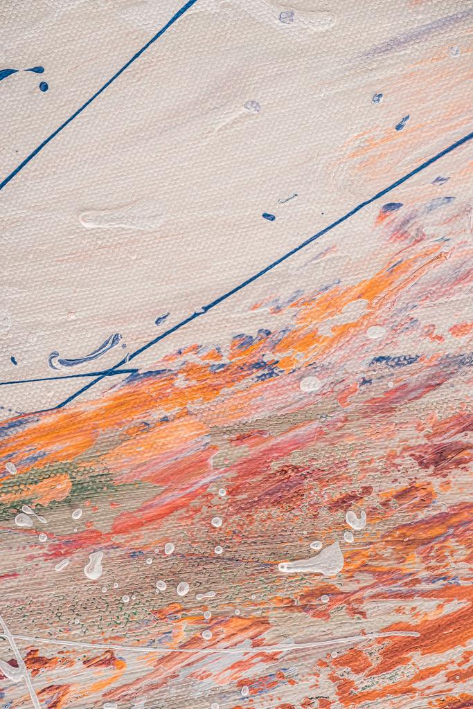 yağlı boya ile soyut çok renkli duvar kağıdı splatters - Fotoğraf, Görsel