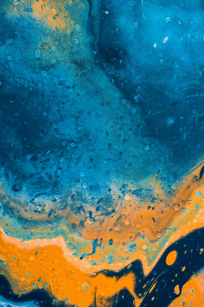 fondo naranja y azul con pintura al óleo
  - Foto, Imagen