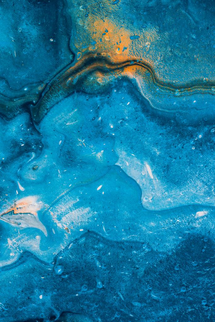 абстрактна синя текстура з олійною фарбою
  - Фото, зображення