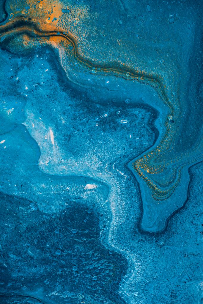 textura abstracta con pintura al óleo azul
  - Foto, imagen
