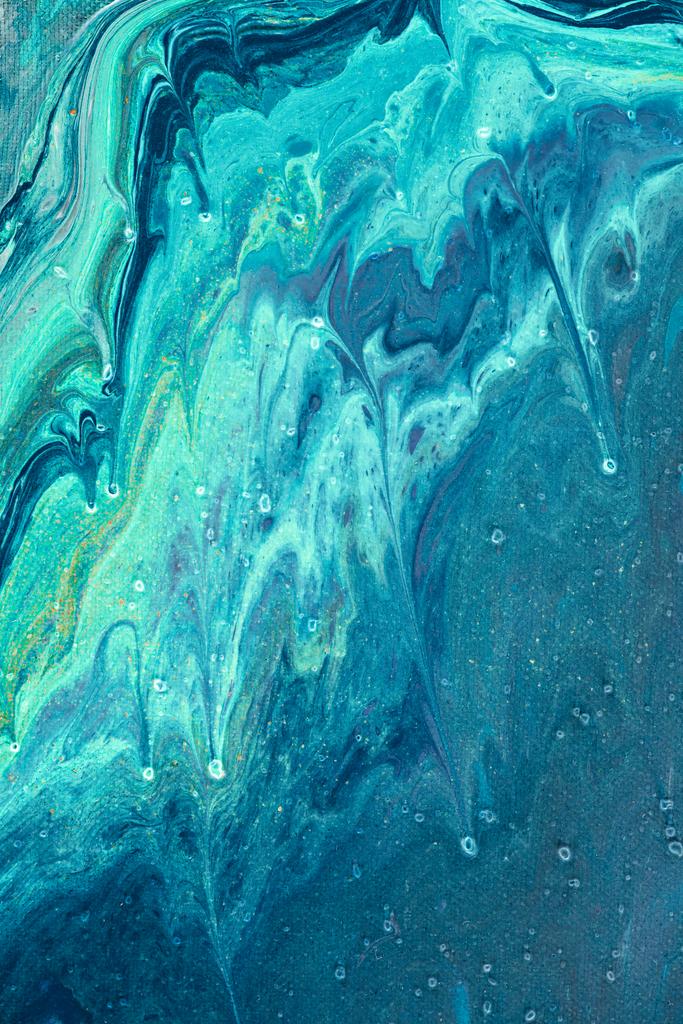 abstraktní modrá textura akrylovou barvou   - Fotografie, Obrázek