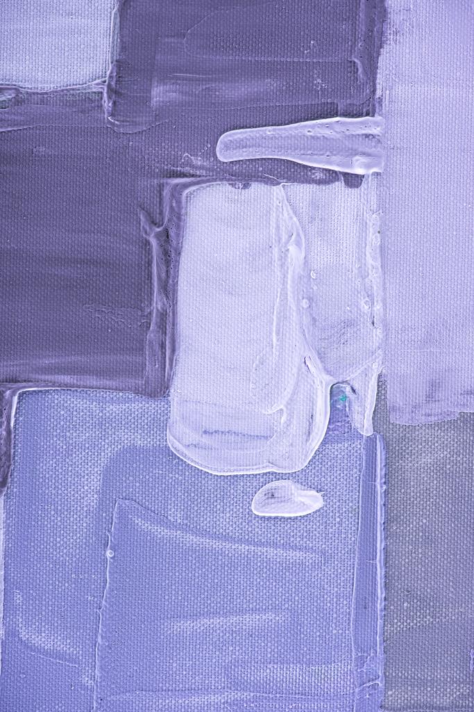 fialový kartáč tahy na abstraktní malba olej - Fotografie, Obrázek