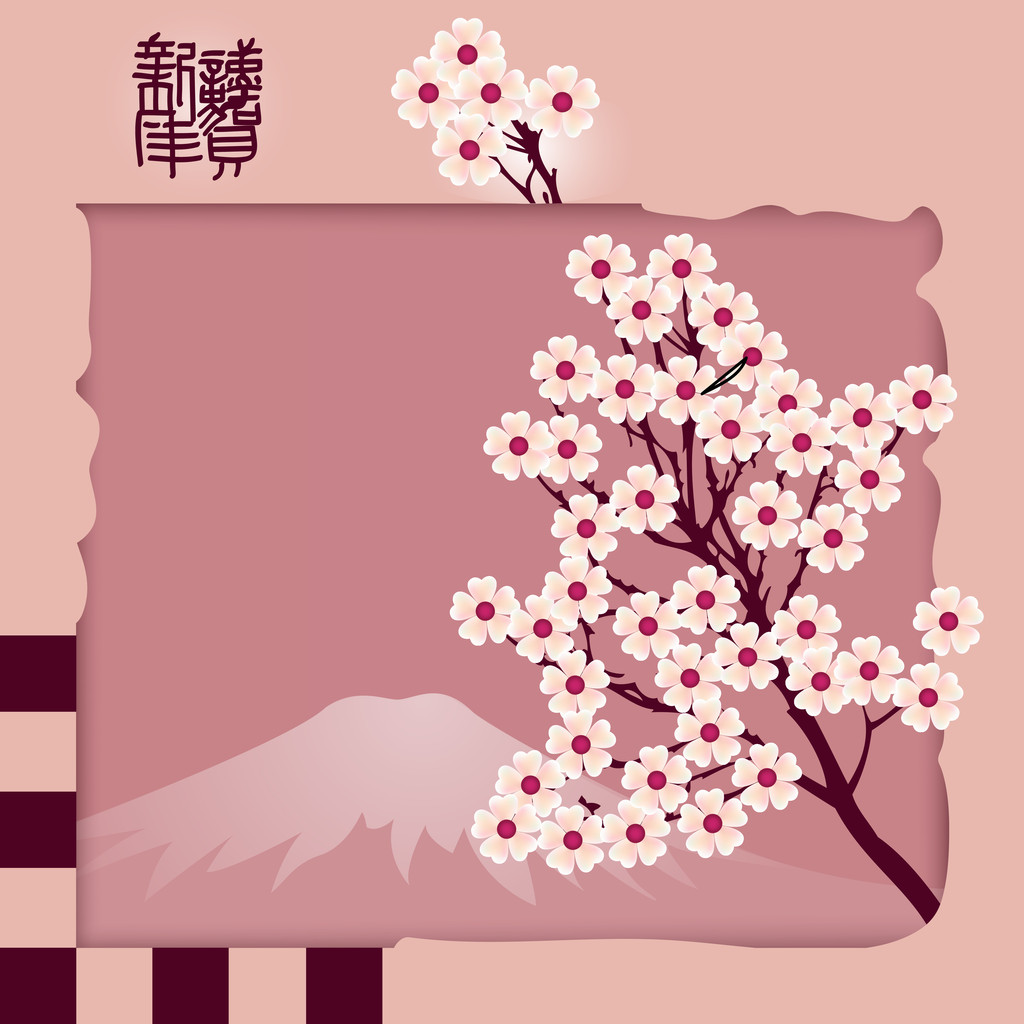 桜の花のベクトルの背景. - ベクター画像